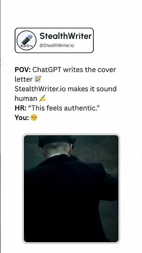Your AI Cover Letter Finally Sounds Human 😏