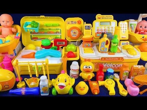 10 Minutes Satisfying with Unboxing Yellow Duck Cash Register Play Set Review Toys | ASMR\r\r