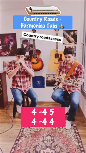 Country Roads Harmonica + TABS