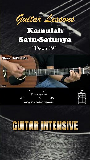 Kamulah Satu-Satunya - Dewa 19 | Tutorial Chord Gitar Mudah dan Lirik #chordgitar