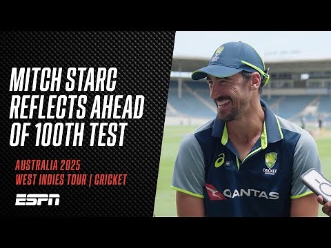 'Makes me feel old' - Mitch Starc talks to the media ahead of his 100th Test | #wivaus