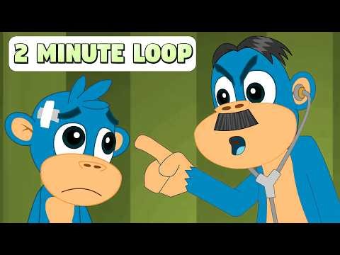 [3 MIN LOOP] Five Little Monkeys Remix 🐒🎧 Fun Beat Variations & Playtime Nursery Rhymes for Children