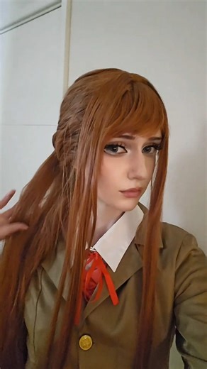 i love monika's canon voice idk what ppl are on about #ddlc #cosplay