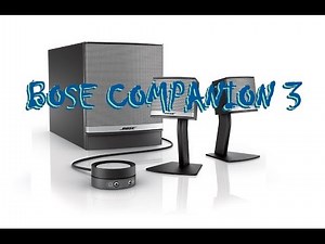 BOSE COMPANION 3 - Bass Test