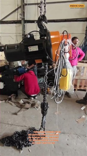 3 Ton Chain Hoist | 7 Meter Lift | Power Tech Motor | Arihant Brake | Industrial Hoist