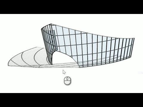 Creating Slanted Curtain Wall in Revit