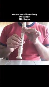 Ghostbusters Theme Song Recorder Block Flute Notes #cover #flutecover #flutemusic #recorder #müzik
