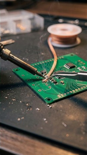 How to Use Solder Wick Like a Pro #Soldering #SolderWick #Desoldering #PCBRepair #ElectronicsRepair