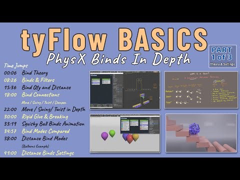15 - tyFlow PhysX Binds Operator Explained - Part 01