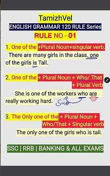 🔥 100% Common English Grammar Rules in Tamil | SSC • RRB • CDS • TNPSC • GD • NTPC