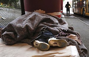 The bottleneck in Seattle’s homeless shelters that leaves thousands on the streets