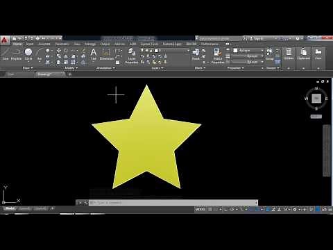 AutoCAD tutorial - how to make Star