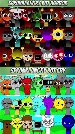 Angry Sprunki vs Crying Sky 😡💧 | Incredibox MIX VERSION