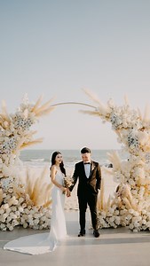 Happy one-year anniversary, Hun & Thinh! Taking place at Melia Ho Tram Resort, the wedding of Hun and Thinh was one of our most memorable destination weddings in 2023. Their adorable family of three, the ever-classic glamorous Boho style, the magnificent grand marquee and countless emotional moments in throughout the day made it a special memory for The Planners team. Planning, design, styling and coordination by @theplannersvn Photography: @hipsterwedding.asia Videography: @kibawedding Venue: @