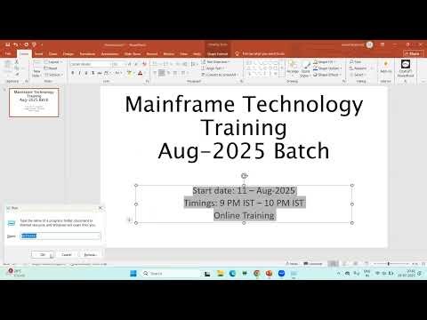 Mainframe Training TSO ISPF JCL VSAM COBOL DB2 CICS
