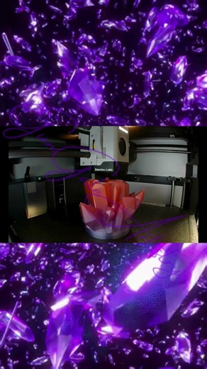 3d printed crystal time lapse