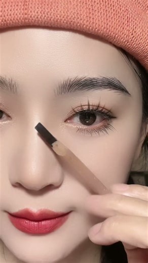 Easy Asian Eyebrow Tutorial in 30s 💄 #Shorts