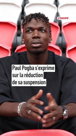 Voici comment a réagi Paul Pogba quand il a appris la réduction de sa suspension pour dopage. ⚽️ Retrouvez son interview complète sur L'Équipe. #football #france | L'EQUIPE