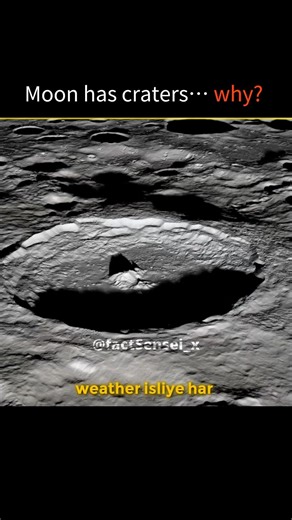 Why does the Moon have craters? 🌙#facts