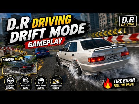 D.R Driving Drift Mode Gameplay 🔥 | Crazy Drift Skills!😲🤯