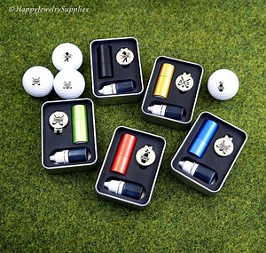 Custom Golf Ball Stamp Box With Hat Clip Set, Personalized Golf Stamps, Gift for Golfer, Golf Ball Marker, Golf Accessories, Gifts for Men - Etsy