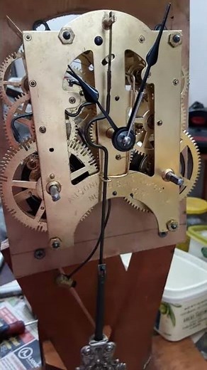 Ansonia clock movement pendulum wobble problem