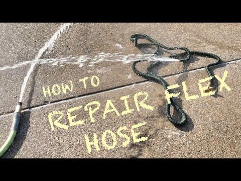How to repair an expandable garden hose