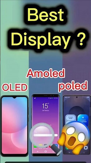 📱 OLED vs AMOLED vs POLED – Best Display