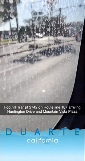 Bus Ride from October 2021 in Foothill Transit 2742 on Route line 187