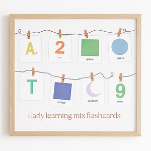Early Learning Flashcard Bundle | Printable Alphabet Numbers Shapes Colors for Toddlers Preschoolers Early Childhood Education - Etsy Canada