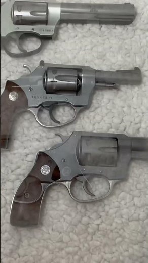 3 different vintage Charter Arms Pathfinder 22 revolvers