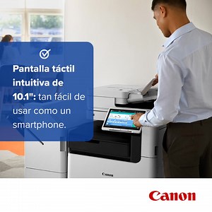 🚀 Potencia tu oficina con la Serie imageRUNNER ADVANCE DX C5800​ ​ 🖨️ Velocidad y capacidad: imprime hasta 70 ppm y carga hasta 6,350 hojas.​ 📱 Interfaz inteligente: controla todo desde su pantalla táctil de 10.1".​ ☁️ Conexión total: imprime y escanea directamente desde la nube o servicios móviles.​ 📂 Flujo de trabajo avanzado: guarda, arrastra, imprime y finaliza documentos en segundos.​ ✅ Ideal para oficinas que buscan eficiencia, personalización y rendimiento sin límites.​ 💼 Eleva tu pr
