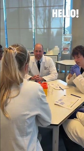 Prince William gets hands on in the lab | HELLO!