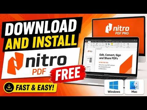 How to Download and install Nitro PDF 14.43 FREE for Windows 11/10 and Mac | nitro pro 2026 download