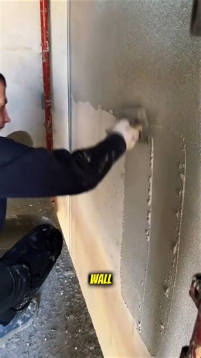 Perfect Wall Plastering Technique Using Trowel | Satisfying Drywall Finishing Skills