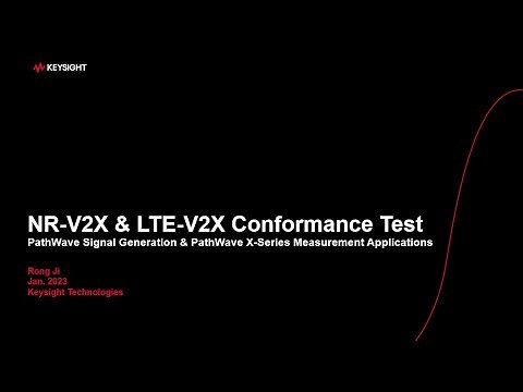 NR V2X and LTE V2X Introduction and RF Test Demo Video