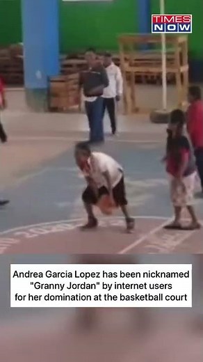 71-Year-Old Stuns At Basketball Court; Internet Calls Her 'Granny Jordan' #shorts