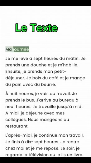 Ma routine quotidienne #French_avec_mme #vocabulaire #learnfrench #français | French Avec Mme