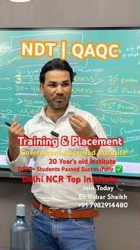 Angle Probe Selection Formula | NDT LEVEL- 02 Training & Placement | Delhi NCR Top Institute | #ndt