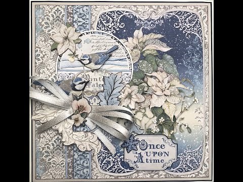 Stamperia Winter Tales Walk Through Mini Album Scrapbook Walk Through tutorial