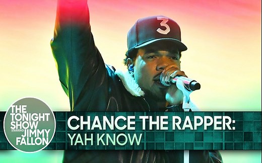 【欧美嘻哈现场】Chance The Rapper做客肥伦秀，现场演唱新歌《YAH Know》