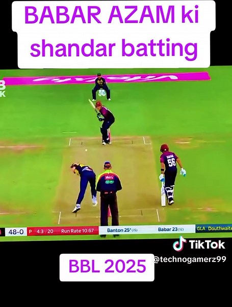 Babar Azam's Unmatched Batting in BBL 2025 Highlights