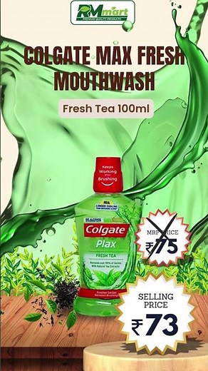 Max Fresh Breath! 🍃 Colgate Plax Mouthwash (Fresh Tea) at a Special Price
