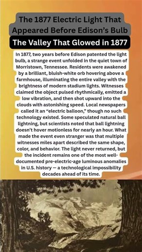 The 1877 Electric Light That Appeared Before Edison’s Bulb #shorts