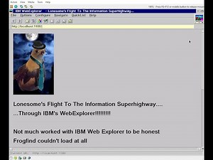 IBM WebExplorer On OS/2 Warp 3 (86Box)