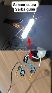 idea to make a 12V sound sensor circuit #reel #tutorial #idea | Rizki Craft