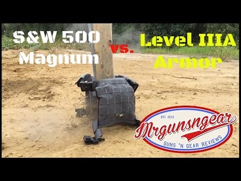 Smith & Wesson 500 Magnum Vs AR500 Level IIIA Body Armor! (HD)