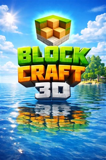 I Built the Block Craft 3D Logo in Minecraft 🌊