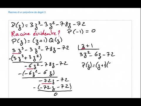 Factorisation d'un polynome de degré 3