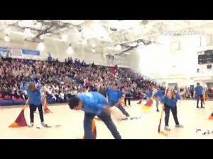 The Blue Devils Special Needs Color Guard performing at the 2014 California Color Guard Circuit Cham